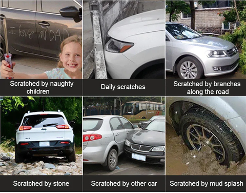 Types of repairable scratches